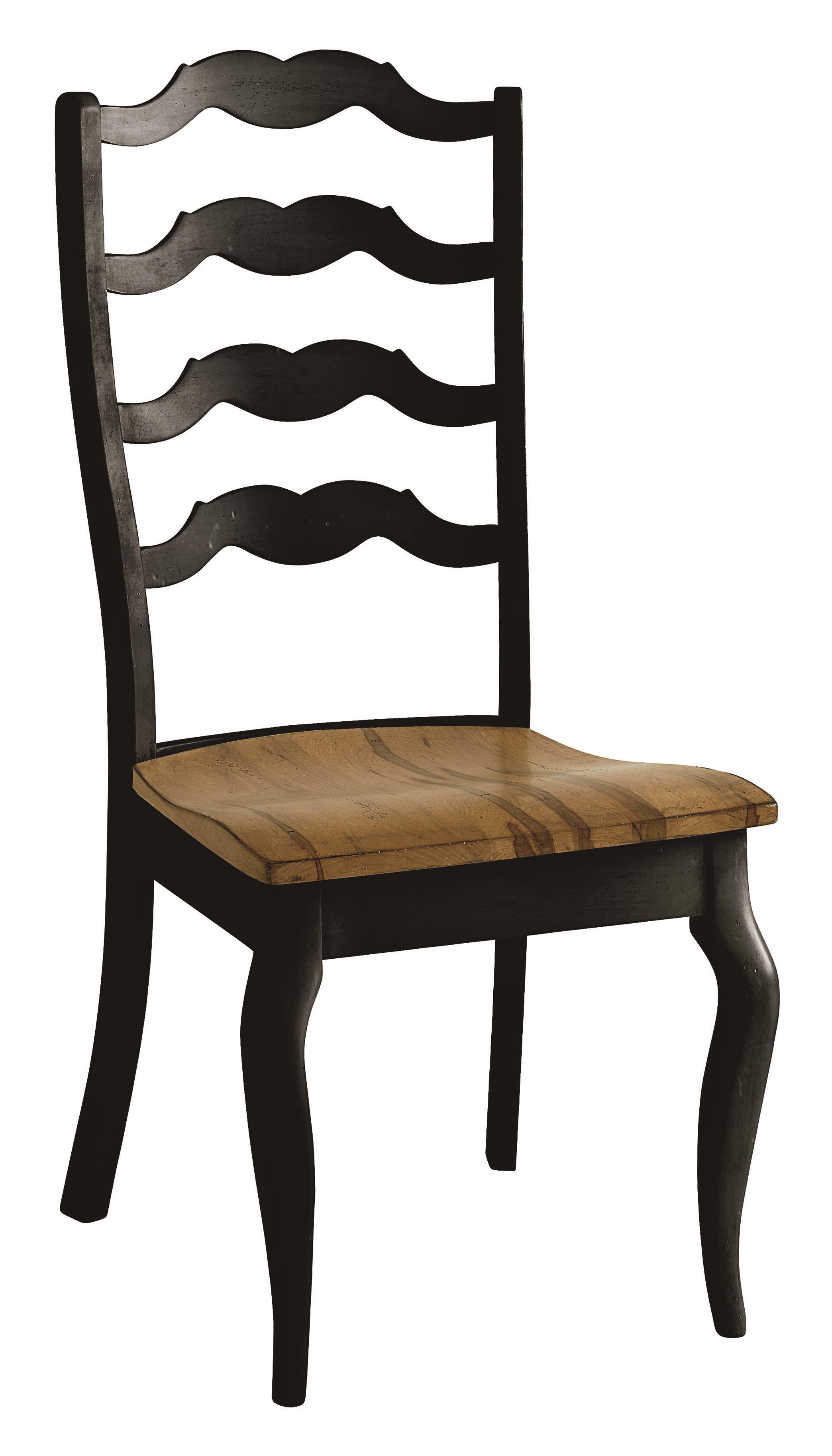 Bassett Bench Made 40152000 Greyson Side Chair with Elegant Styled Back Hudson's Furniture